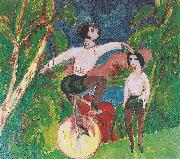 Ernst Ludwig Kirchner Der Einradfahrer oil painting on canvas